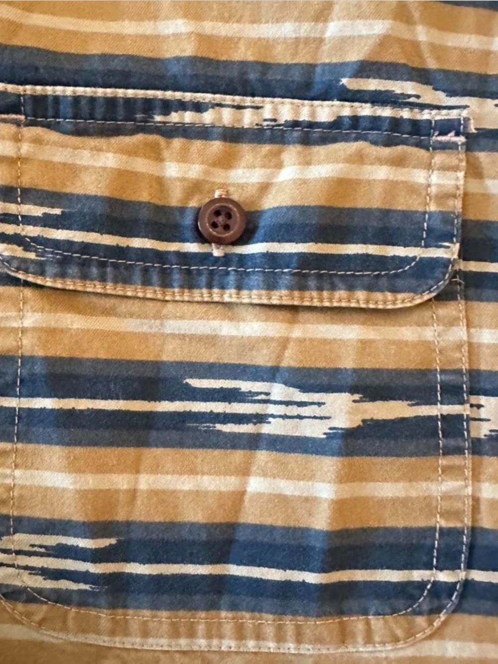 L.L. Bean Signature Southwestern Ikat Shirt Oversized Boyfriend Fit (Men’s M) - Picture 4 of 8